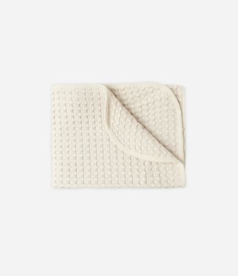 WAFFLE BABY BLANKET || NATURAL