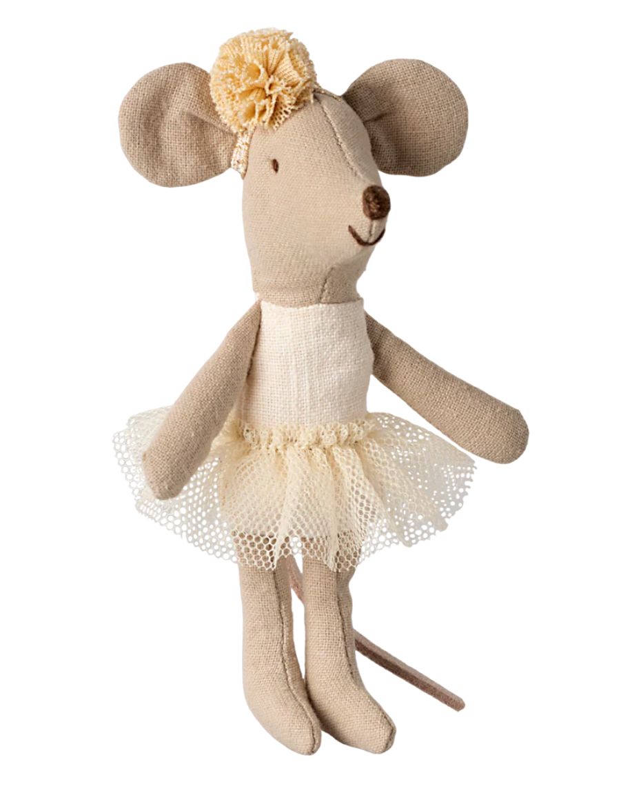 ballerina mouse, little sister- off white