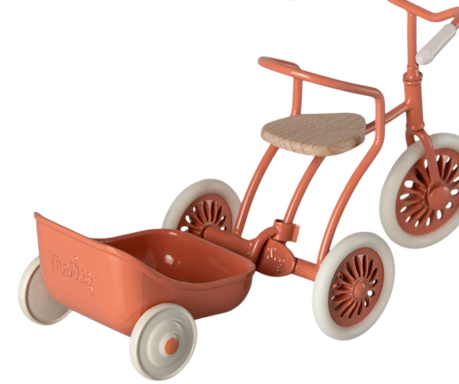 tricycle hanger, mouse- coral