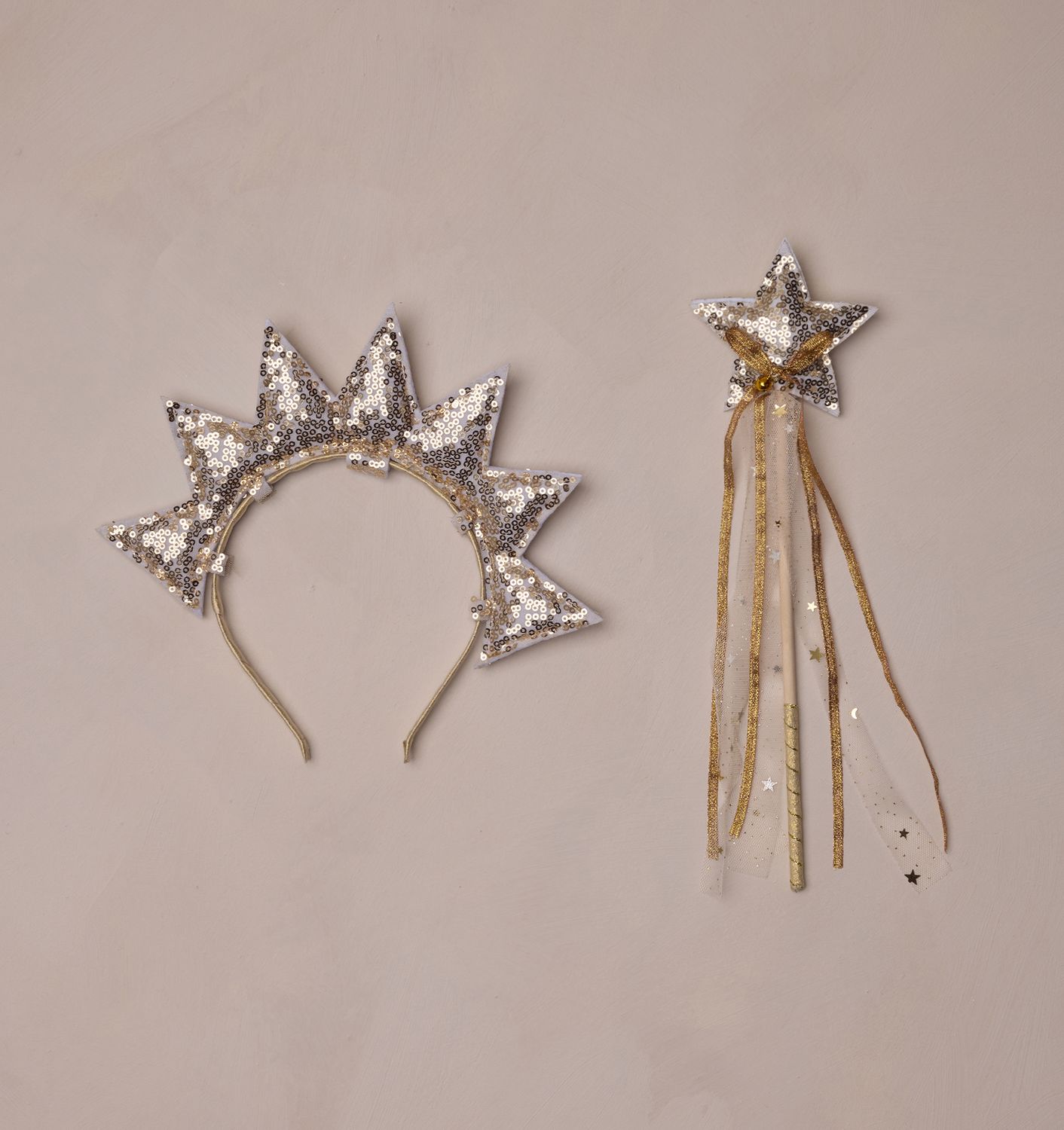 SUN CROWN + WAND | GOLD