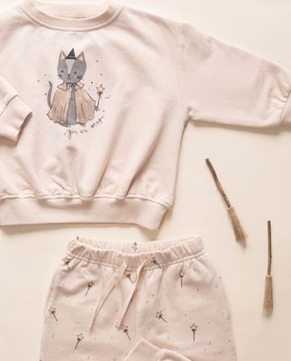 RELAXED FLEECE SWEATSHIRT || MAGIC CAT