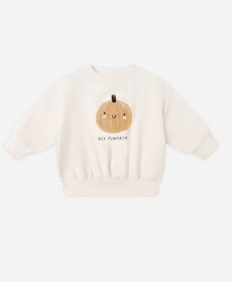 RELAXED FLEECE SWEATSHIRT || PUMPKIN