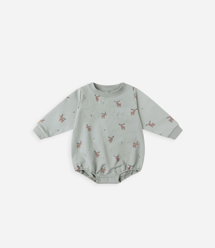 CREWNECK BUBBLE ROMPER || MOOSE