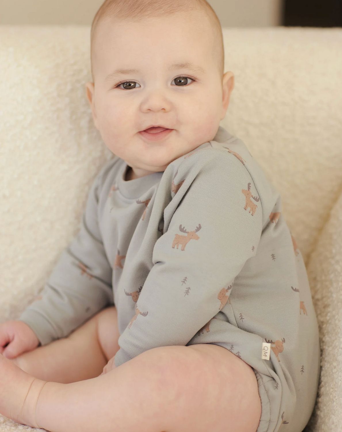 CREWNECK BUBBLE ROMPER || MOOSE