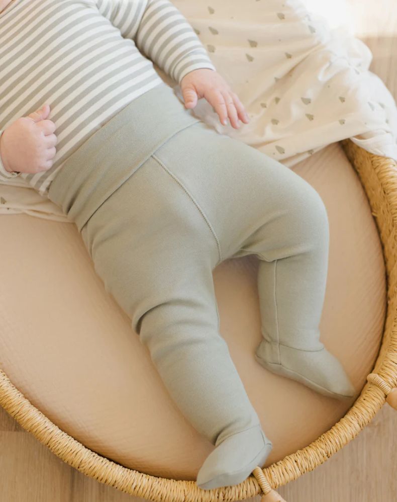 SIDE SNAP BODYSUIT + PANT SET || FERN STRIPE