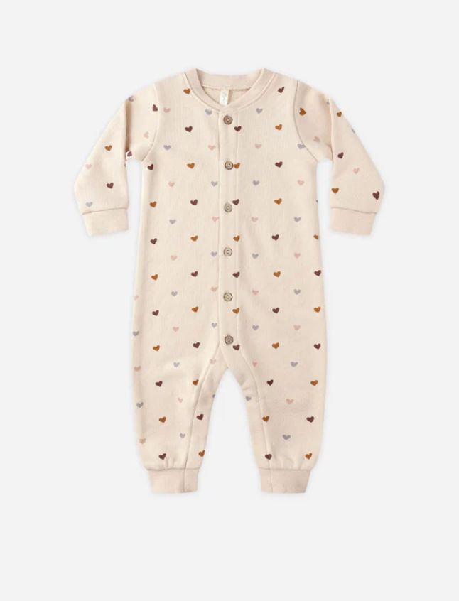 BUTTON DOWN JUMPSUIT || HEARTS