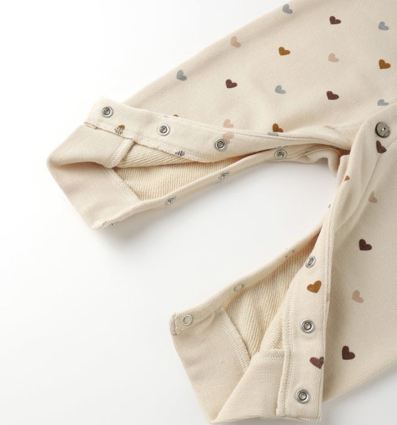 BUTTON DOWN JUMPSUIT || HEARTS
