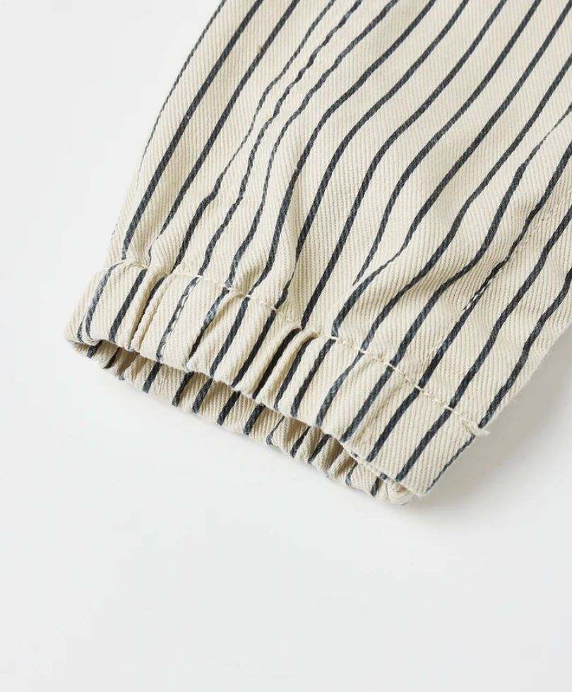 CARGO BABY OVERALL || NAVY PINSTRIPE