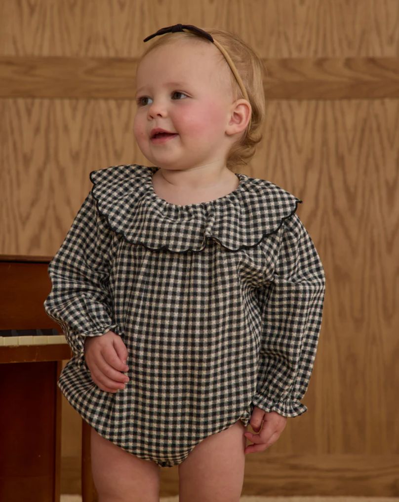 COLETTE ROMPER || BLACK GINGHAM