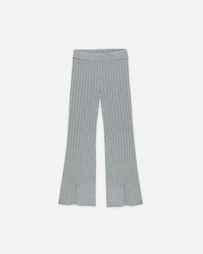 FLARE KNIT PANT || DUSTY BLUE