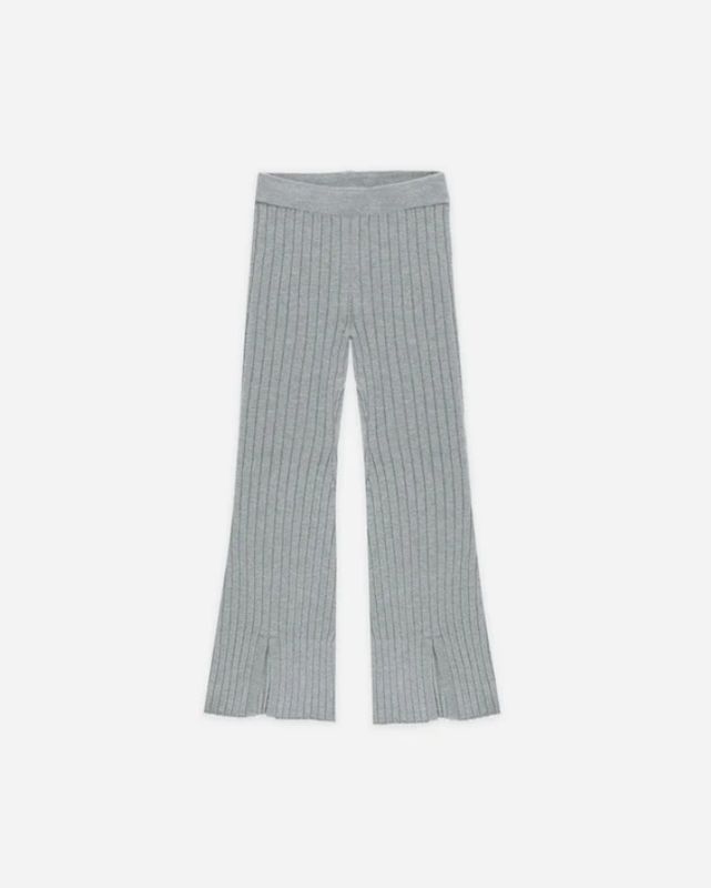 FLARE KNIT PANT || DUSTY BLUE