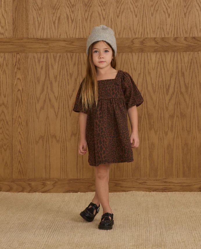 GRETTA BABYDOLL DRESS || LEOPARD