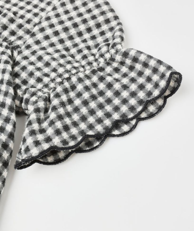 FRANCIE BLOUSE || BLACK GINGHAM