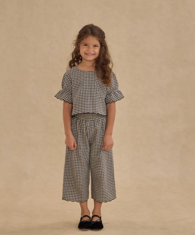 FRANCIE BLOUSE || BLACK GINGHAM