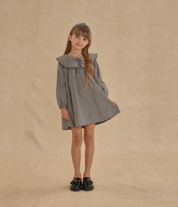 MINI DRESS || BLACK GINGHAM