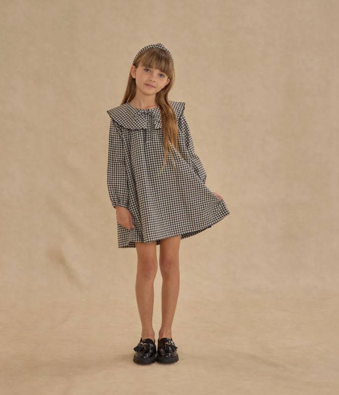 MINI DRESS || BLACK GINGHAM