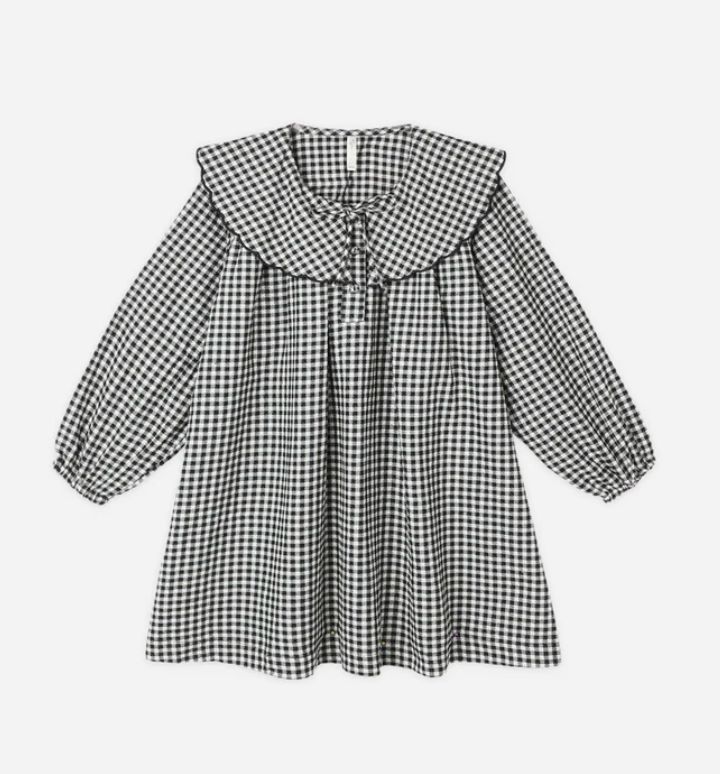 MINI DRESS || BLACK GINGHAM