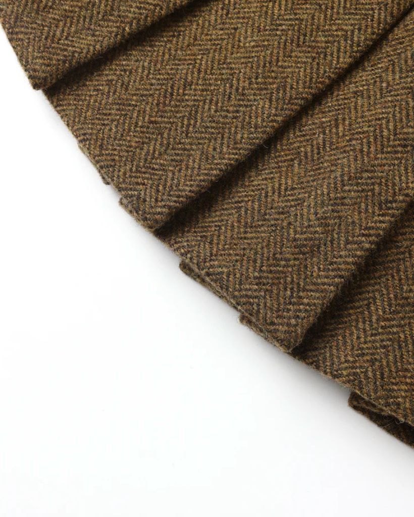 PLEATED MINI SKIRT || RUSTIC PLAID