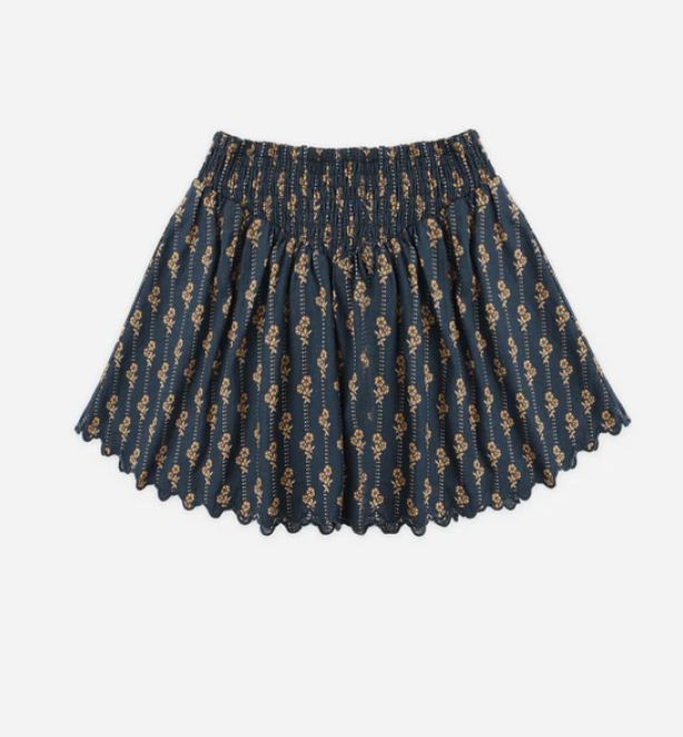 SMOCKED V MINI SKIRT || VINTAGE BLOOM