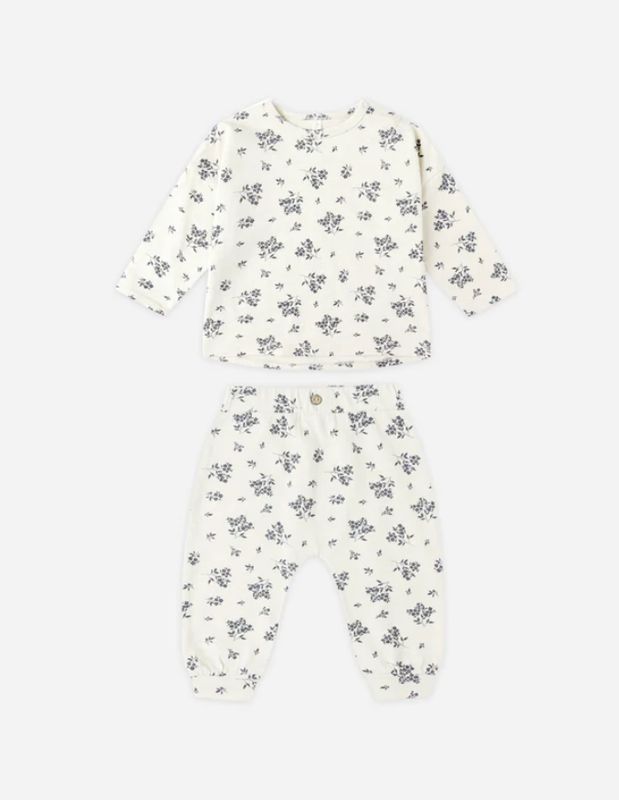 TEE + PANT SET || BLUE FLORAL