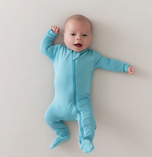 zippered footie- makai