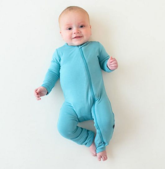 zippered romper- makai