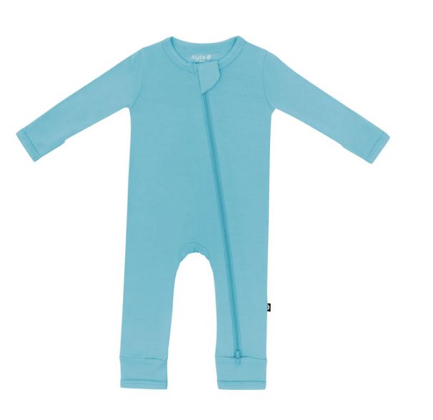 zippered romper- makai