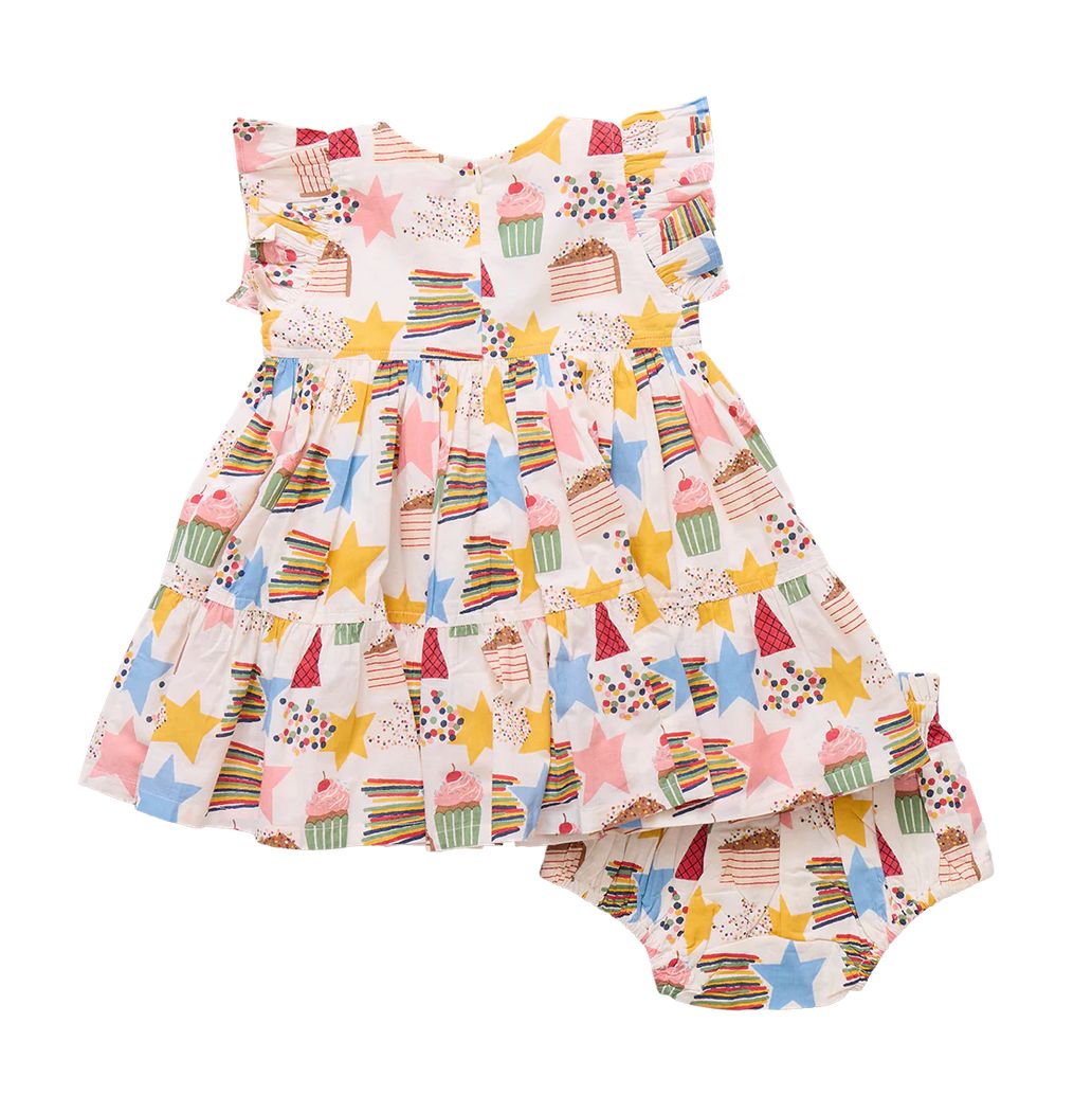 baby girls jennifer dress set - birthday star