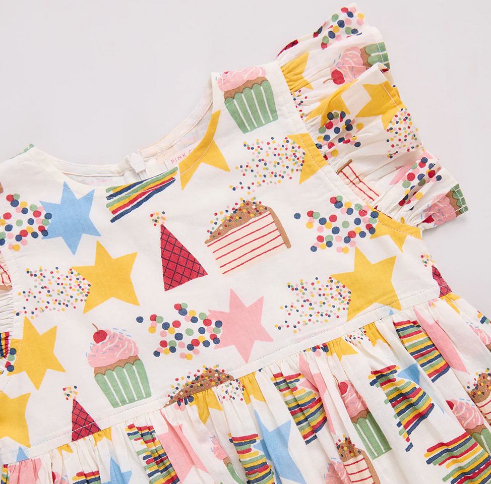 baby girls jennifer dress set - birthday star