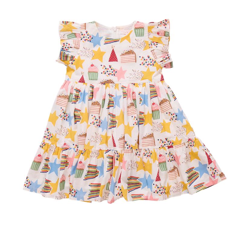 girls jennifer dress - birthday star