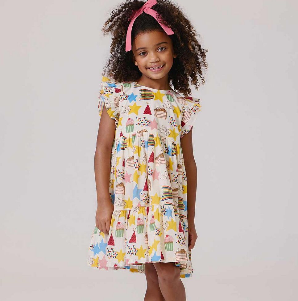 girls jennifer dress - birthday star