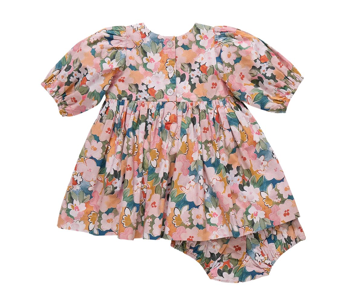 baby girls evelyn dress set - watercolor floral