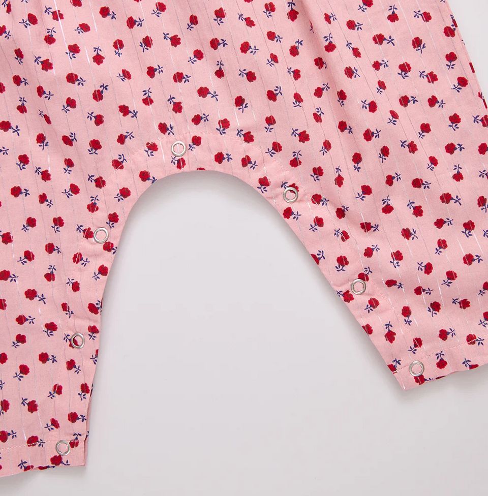 baby girls jennifer jumper - pink tiny roses