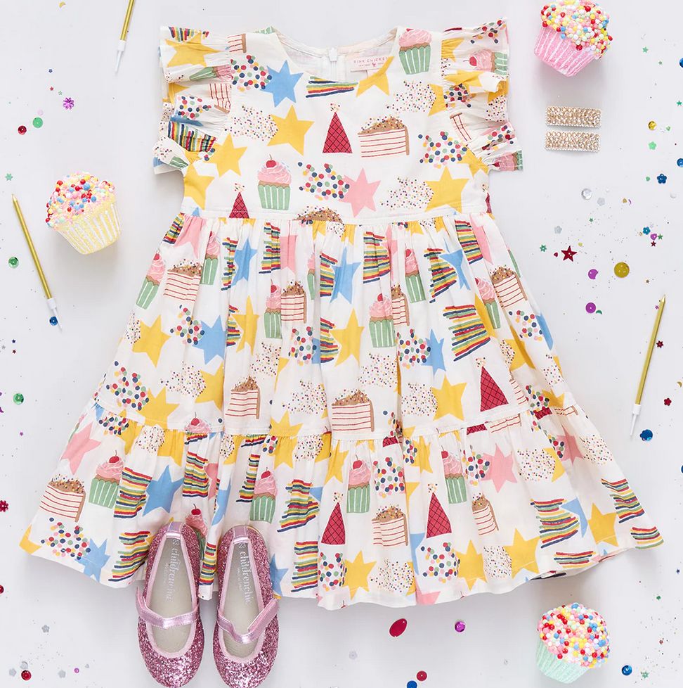 girls jennifer dress - birthday star