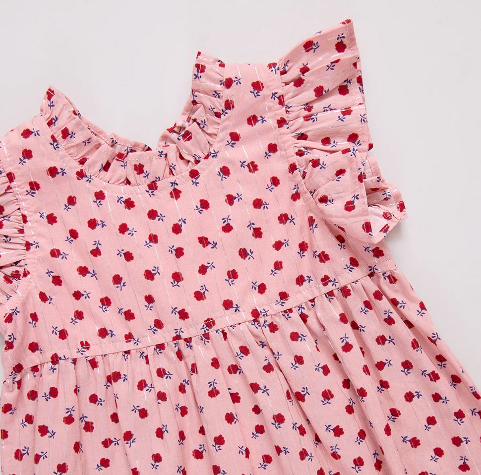 baby girls jennifer jumper - pink tiny roses