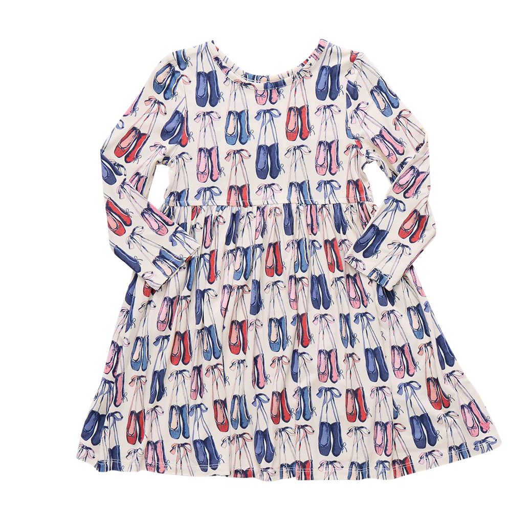 girls bamboo steph dress - ballet slippers