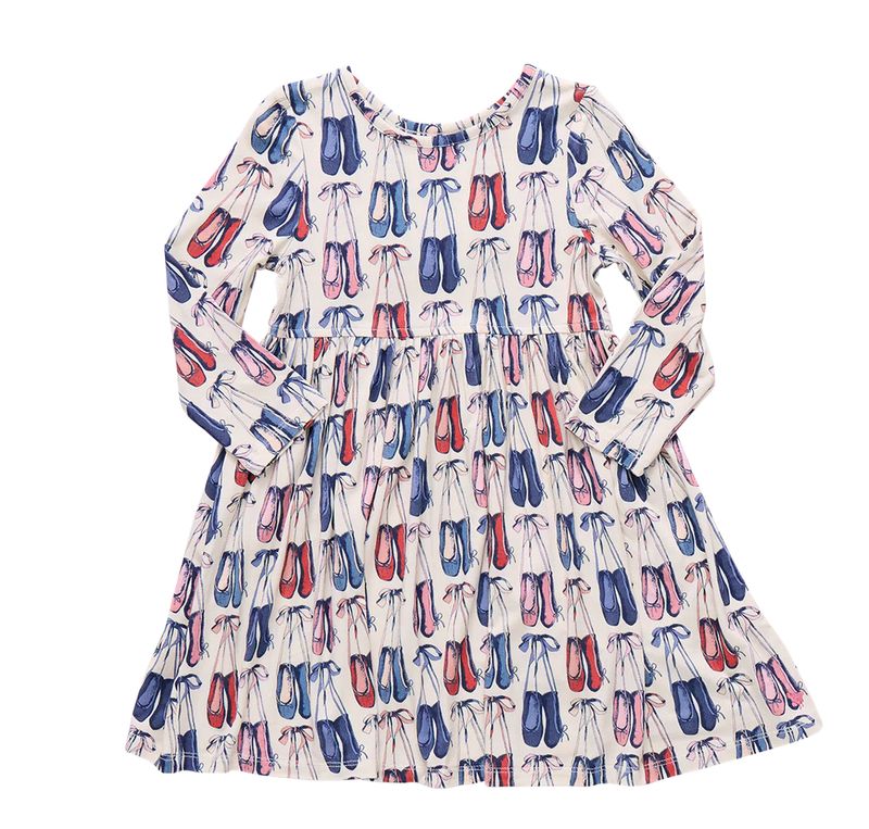 girls bamboo steph dress - ballet slippers
