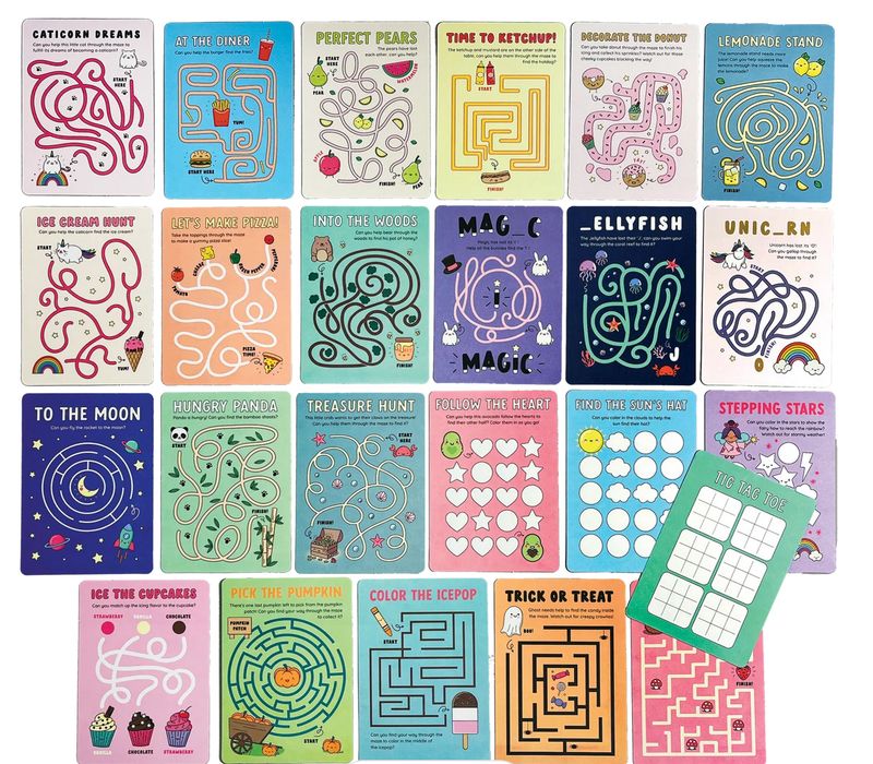 activity cards - mini mazes