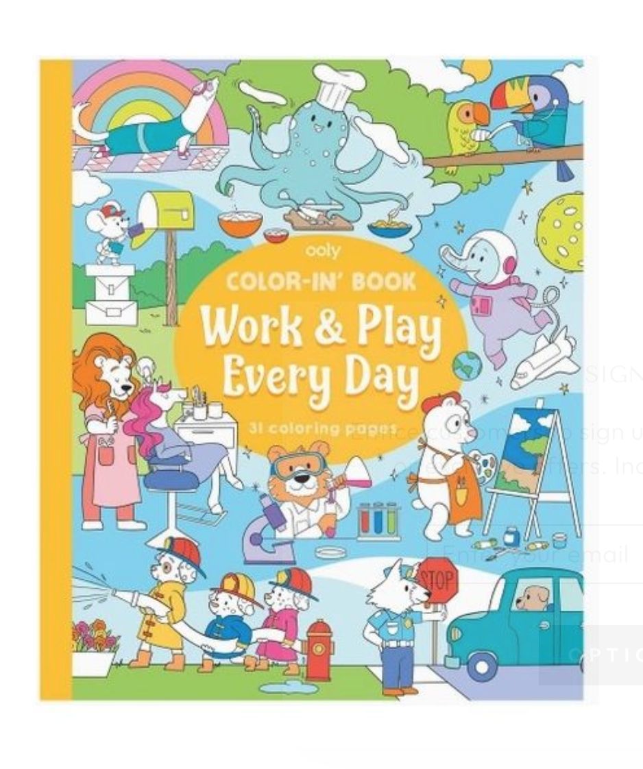 color-in book: work &amp; play everyday