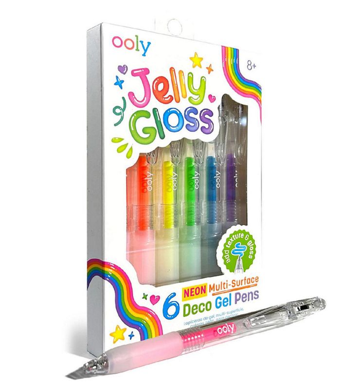 jelly gloss- neon gel pens
