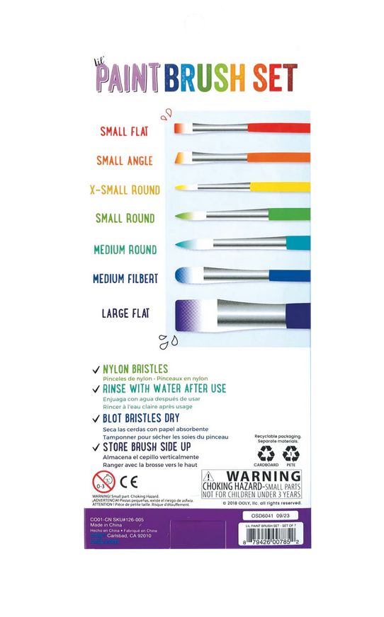 lil' paint brushes (set of 7)