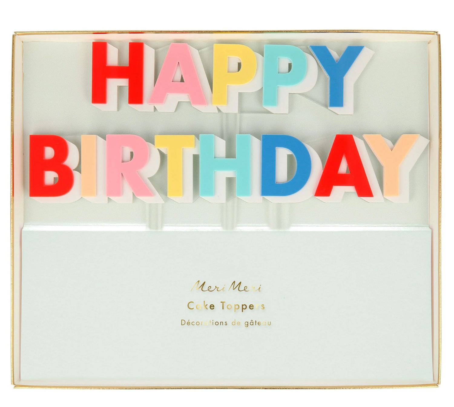 birthday cake topper- multi