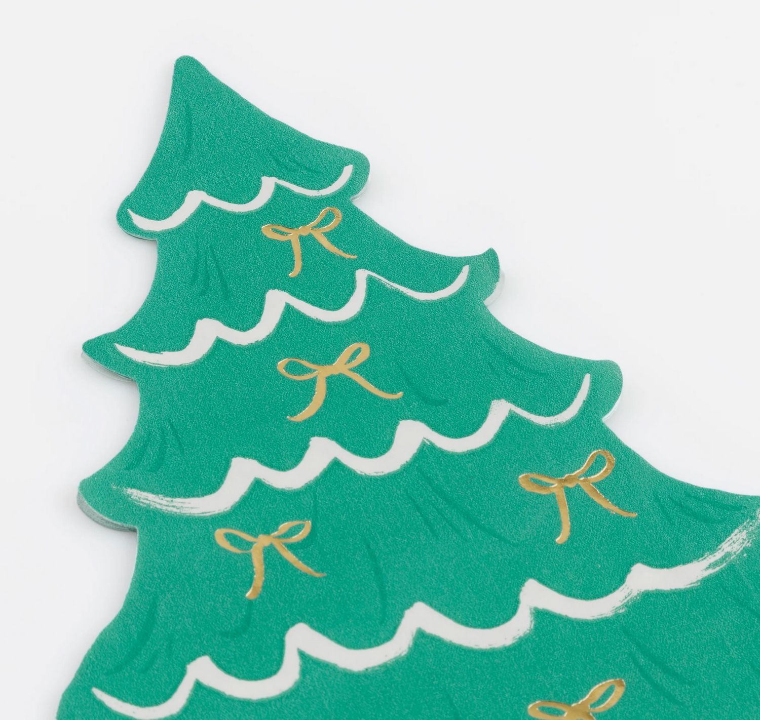 christmas tree w bows napkins