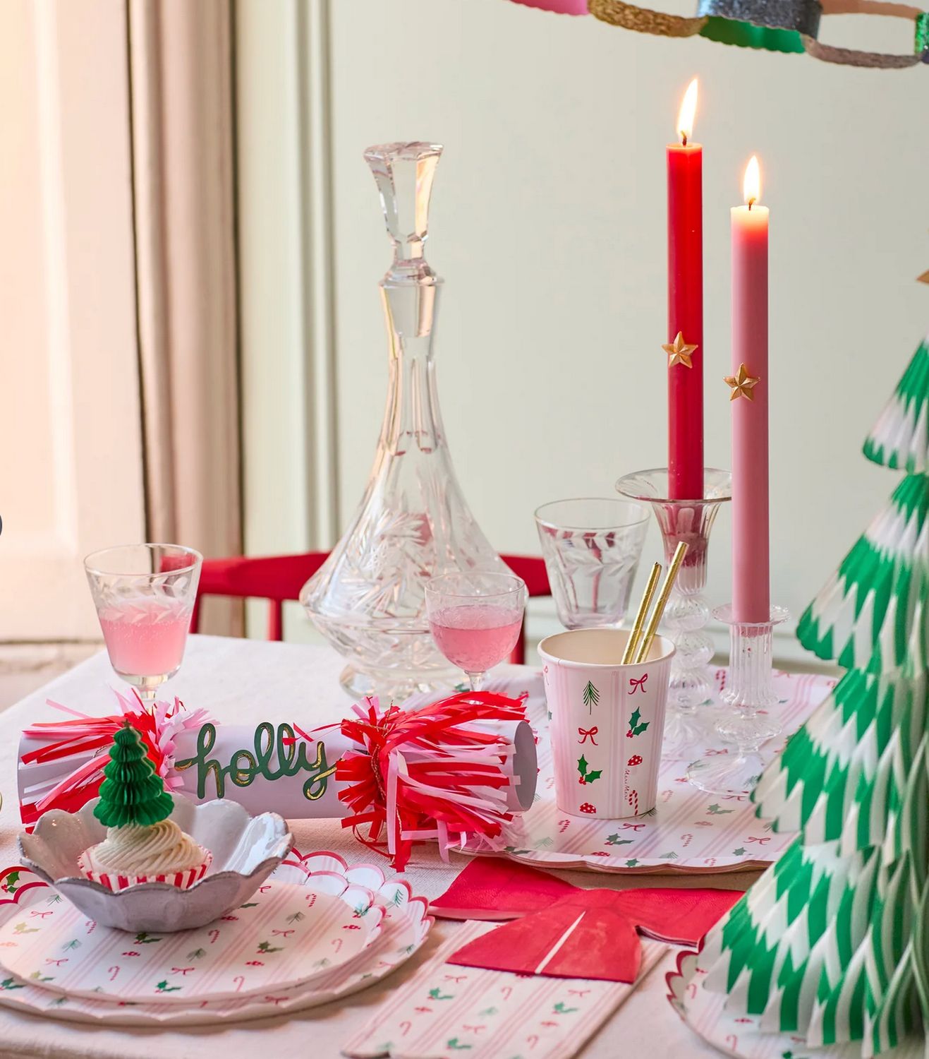 festive icon stripes side plates
