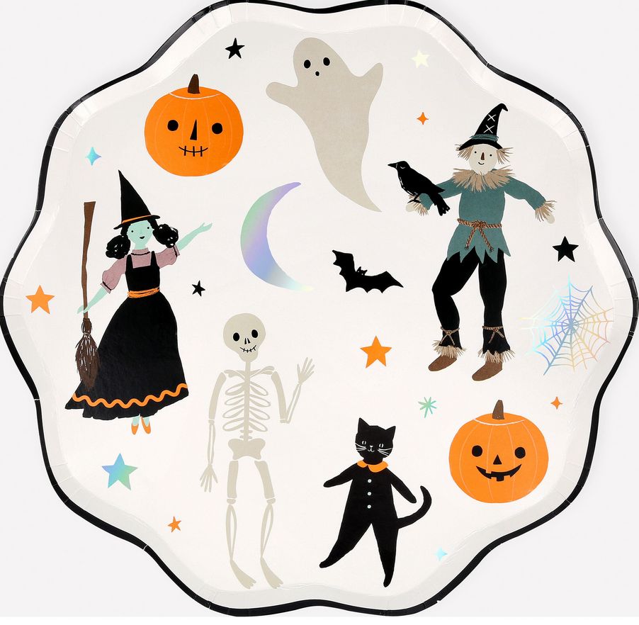 halloween dinner plates