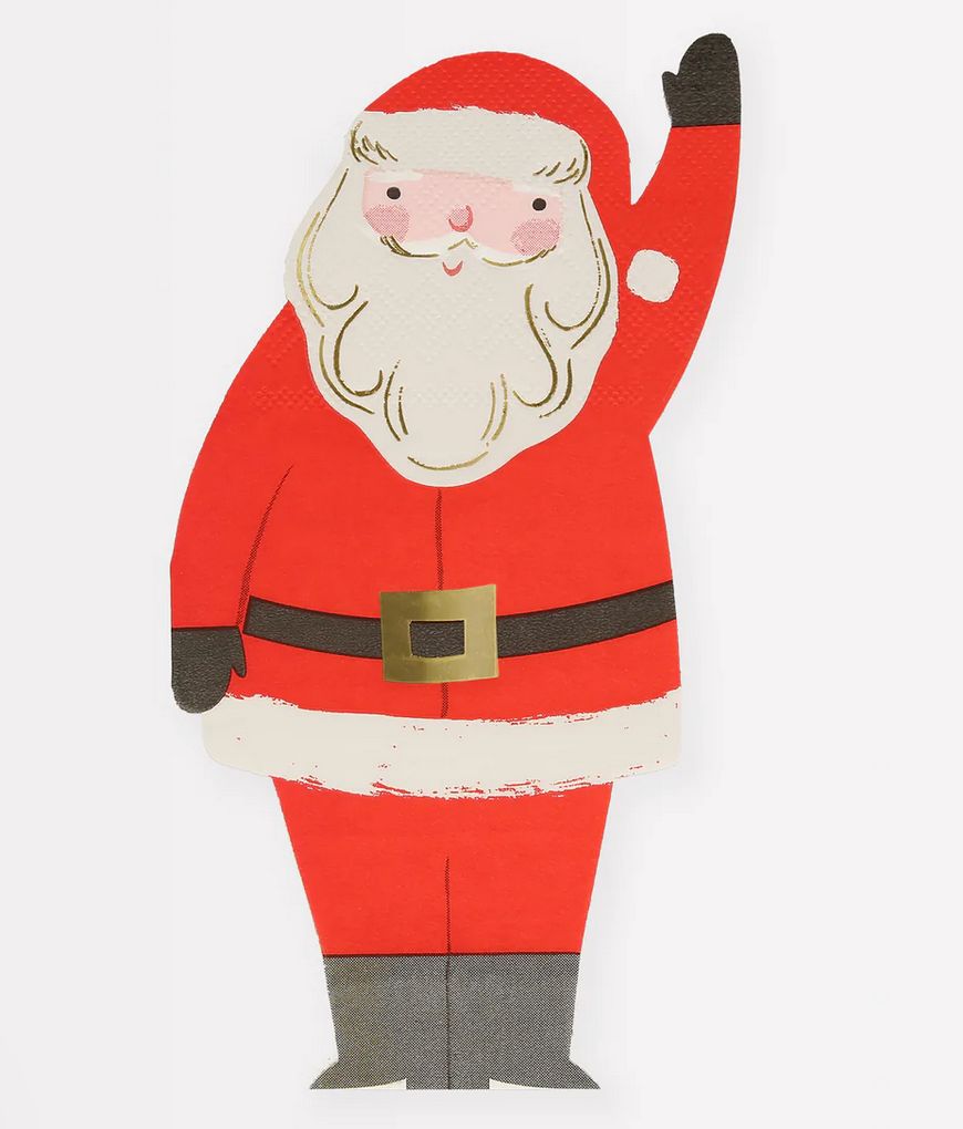jolly christmas santa napkins