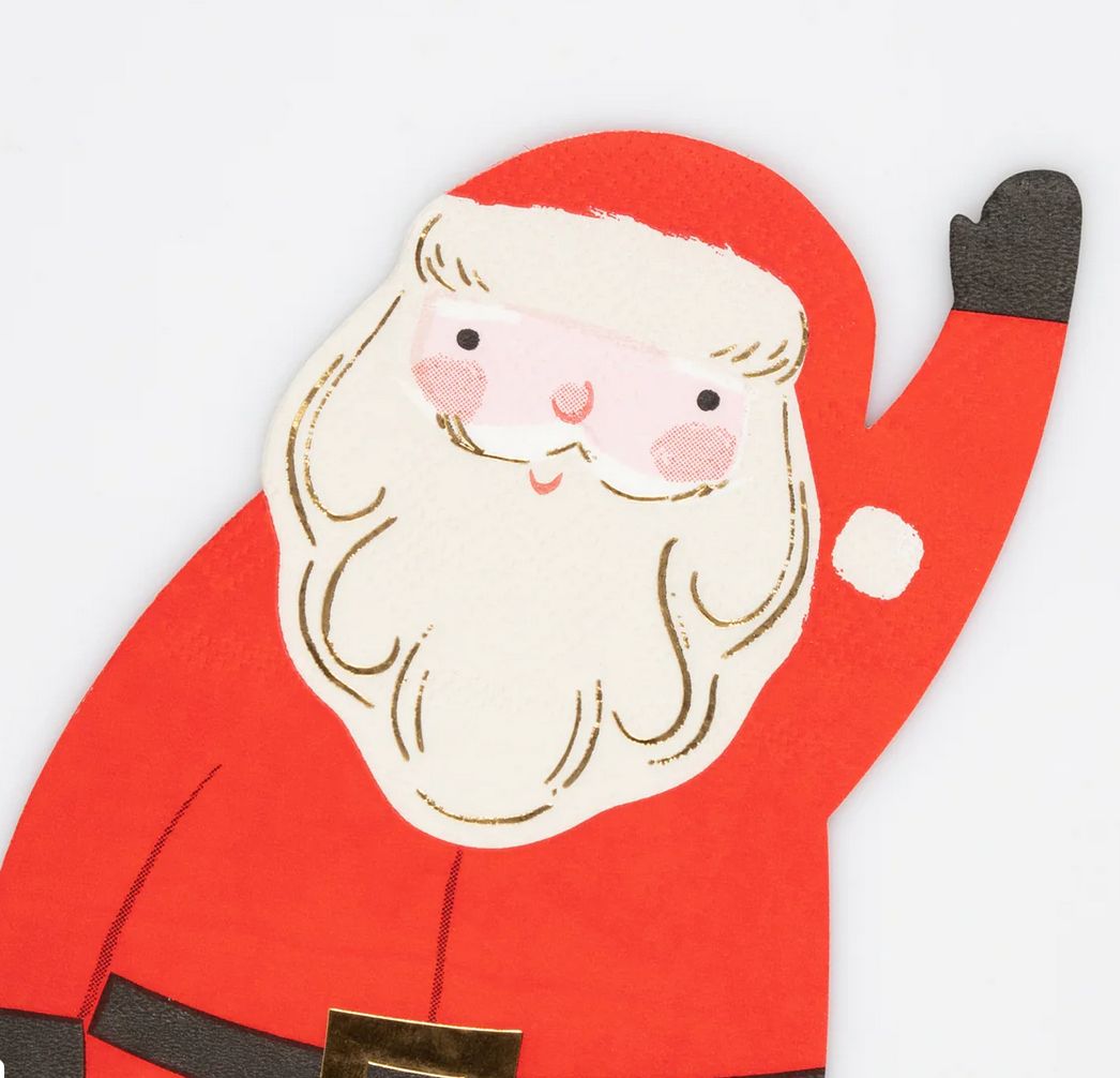 jolly christmas santa napkins