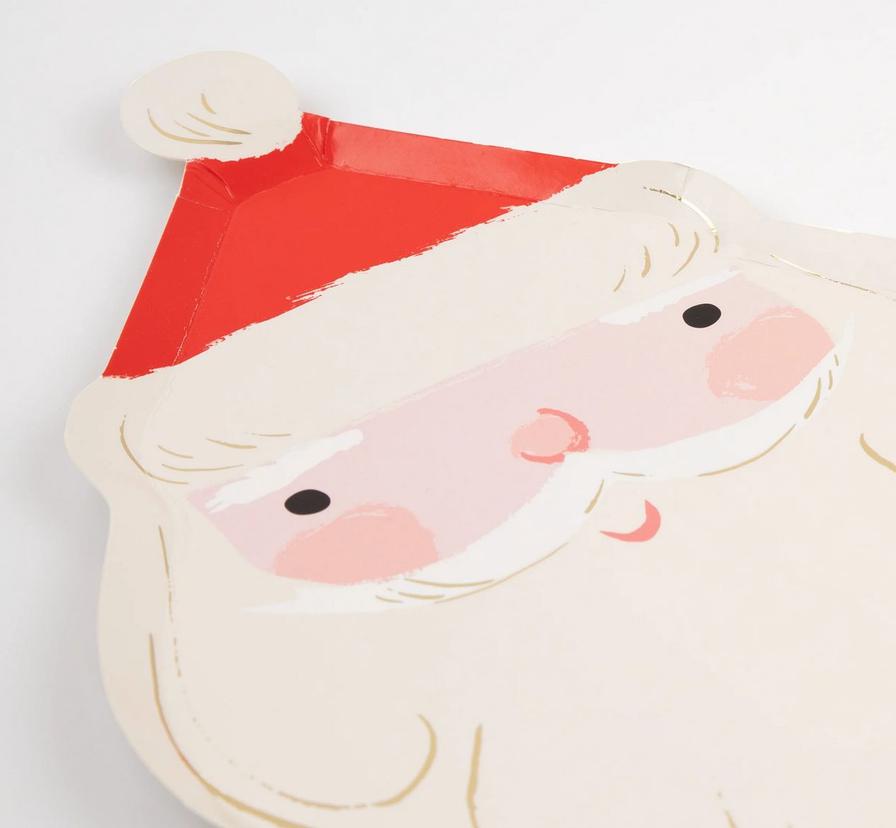 jolly christmas santa plates