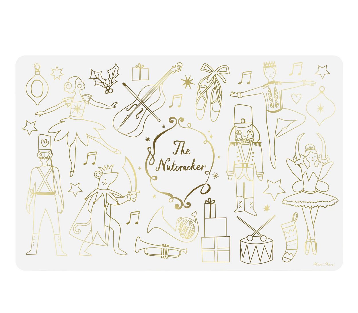 nutcracker coloring placemats