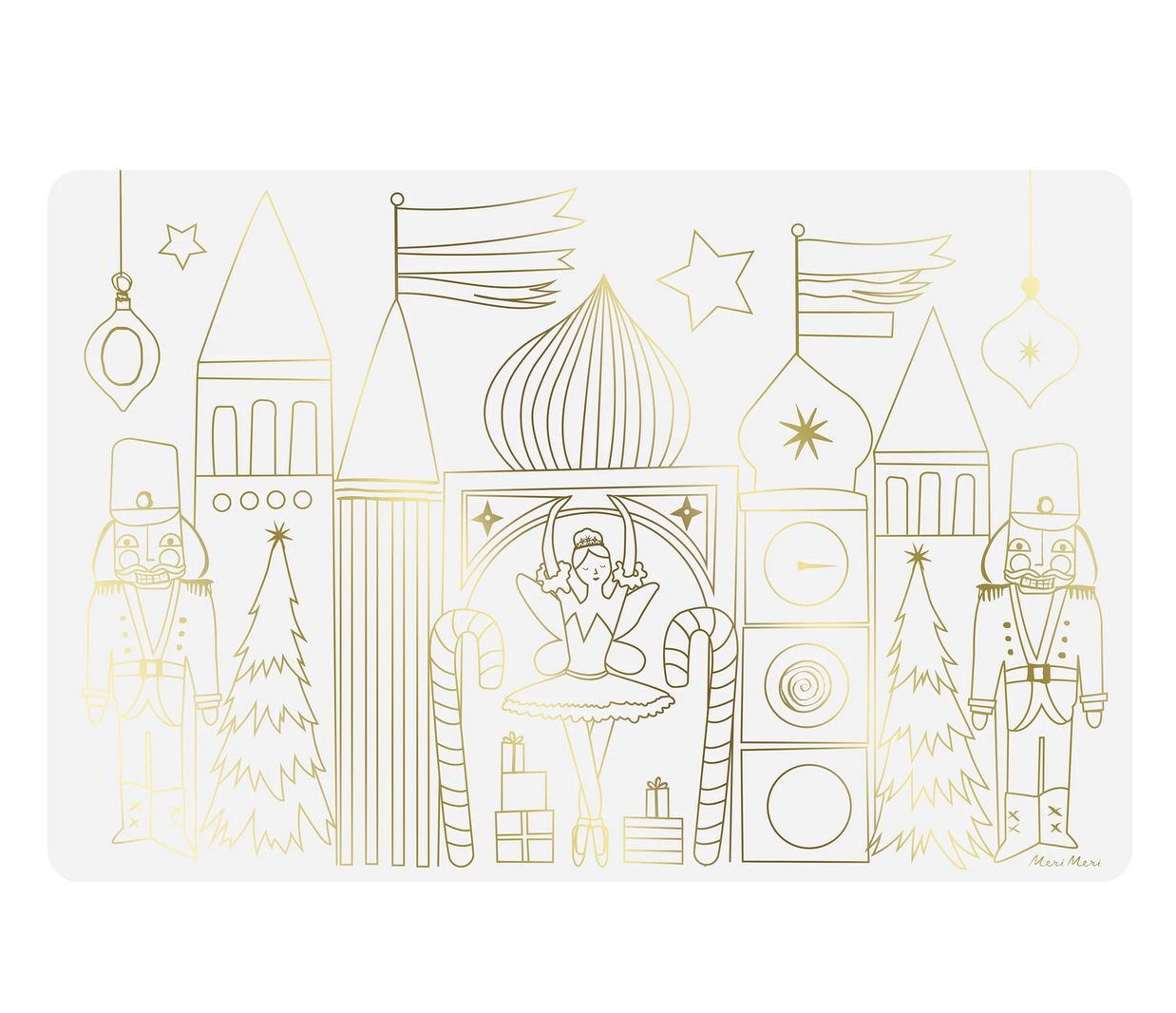 nutcracker coloring placemats